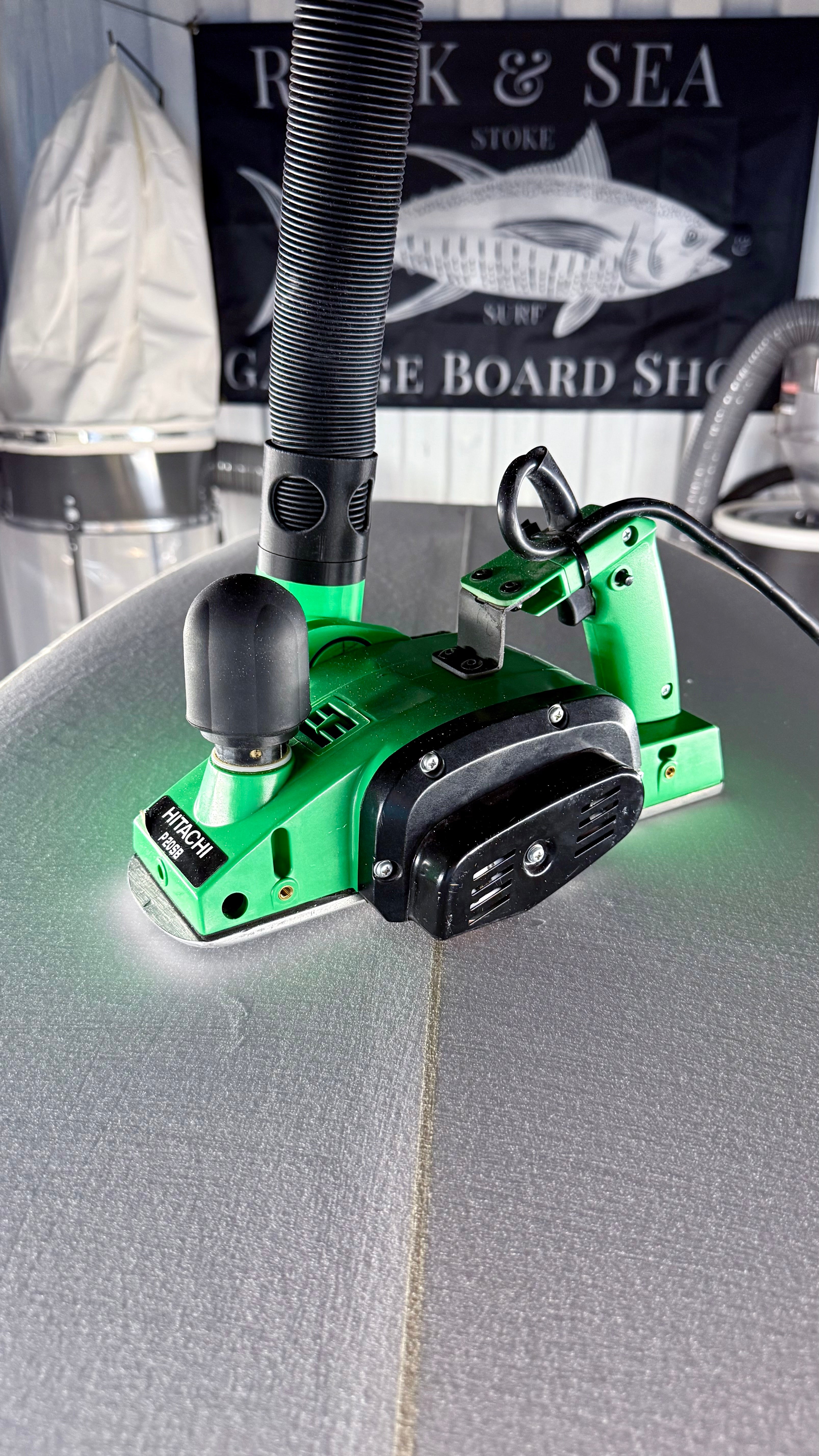 Modified Surf Board Planers and Dust Collection – Rock and Sea